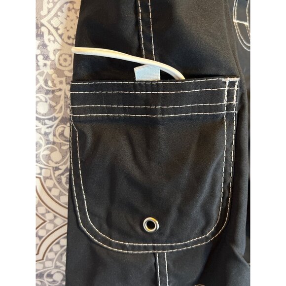 Mysterioso Womens Cycling Shorts Size 8 Black With White Stitching - Picture 13 of 13